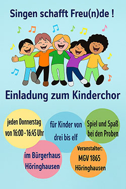Einladung zum Kinderchor – Neue Stimmen willkommen!