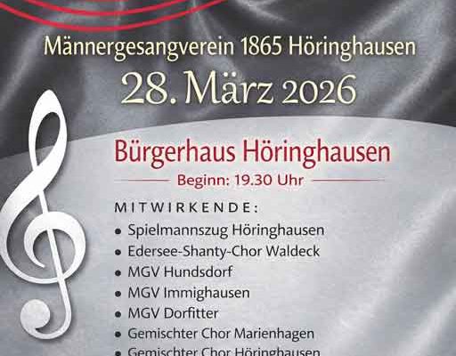 Liederabend im Bürgerhaus Höringhausen