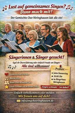 Lust auf gemeinsames Singen?